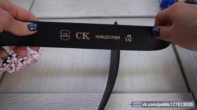 Обзор ремня CK натуральная кожа. смотреть онлайн