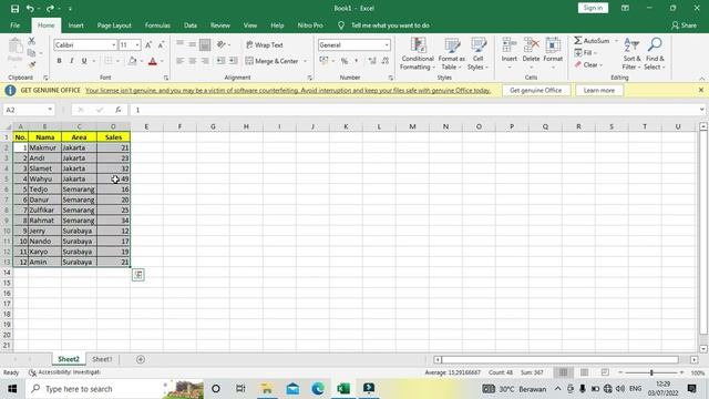 Penggunaan Custom Sort di Excel смотреть онлайн