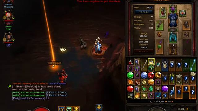 Diablo 3 ROS PTR Season 2. Hard Core t1 rift. Over 50 drops next rift completely empty! смотреть онлайн