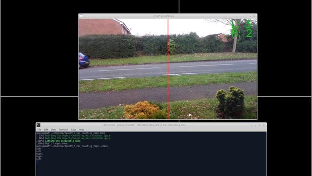 OpenCV 3 Horizontal Bidirectional Car Counting C++ with full source code смотреть онлайн