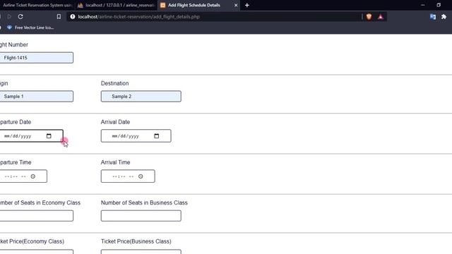 Airline Ticket Reservation System using PHP Demo смотреть онлайн