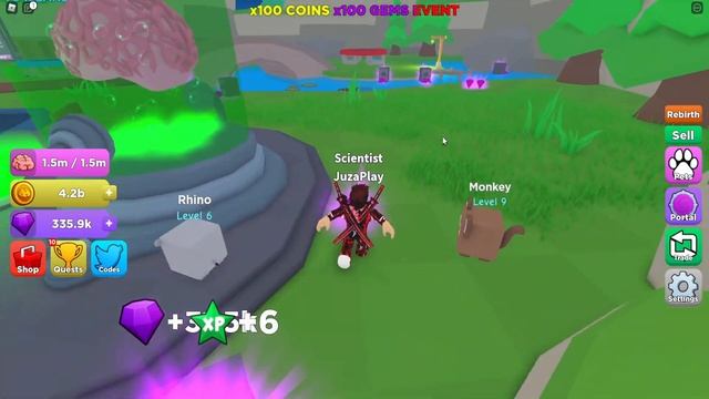МОЙ МОЗГ СКОРО ЛОПНЕТ! ЭВОЛЮЦИЯ МОЗГА В СИМУЛЯТОР МЕГА МОЗГА ROBLOX. смотреть онлайн