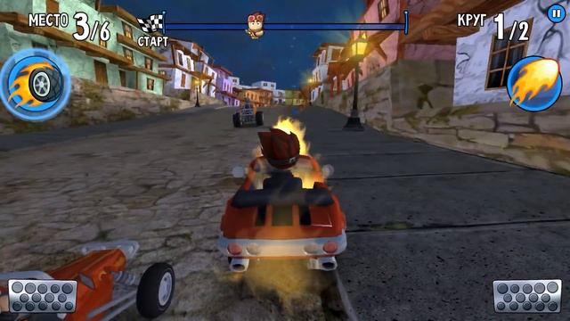 ПЛЯЖНЫЕ ГОНКИ #3 Игра про ГОНКИ на машинках багги Побеждаем БОССА Beach Buggy Racing смотреть онлайн