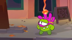 Om Nom eats colourful jelly / Learn English with Om Nom / Educational Cartoon for Kids