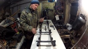 снегоход рысь 119  440  переделка телеги под ямаховскую гусянку часть 2