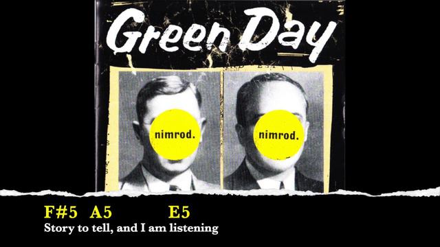 Backing track - Scattered - Green Day (CHORDS AND LYRICS) смотреть онлайн