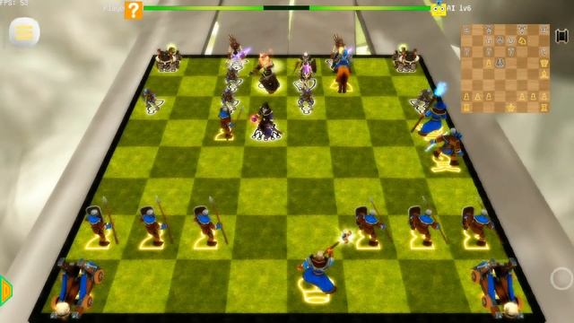 Battle Chess Android Chess 3D Animation : Real Battle Chess 3D android game play hard level part смотреть онлайн