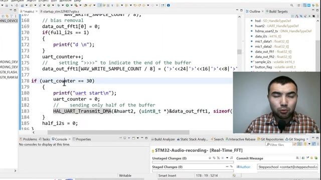 STM32 DSP CMSIS: Real-Time FFT| Python script to plot spectrogram in real-time смотреть онлайн