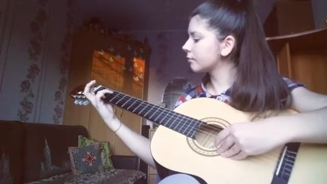 "Голубой вагон" на гитаре смотреть онлайн