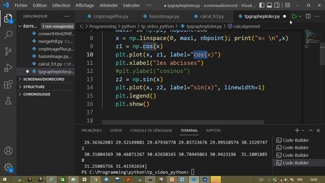Python Dessiner un Graphique avec MatPlotLib смотреть онлайн