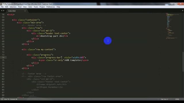 Bootstrap part 26 Progress bars смотреть онлайн