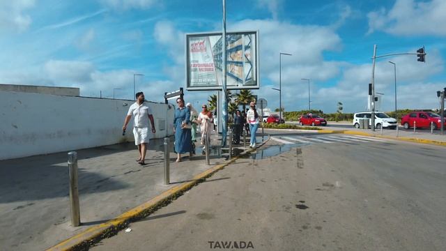 CASABLANCA - AIN DIAB Walking Tour - Casablanca Morocco 4K UHD