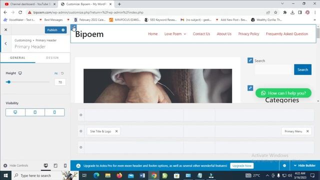How To Change Header Color In WordPress/Change Header Background Color In WordPress Astra Theme смотреть онлайн