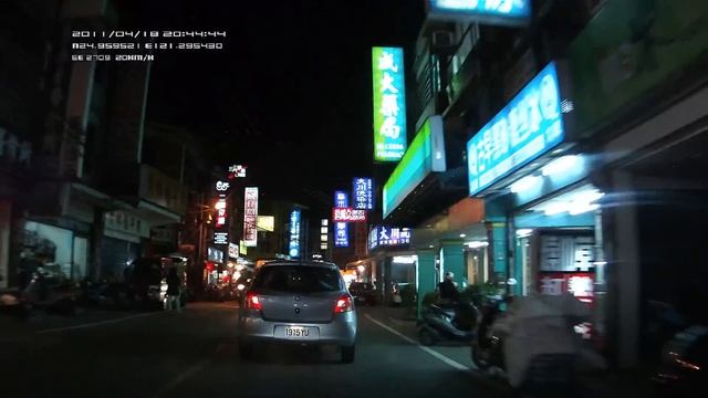 DOD GSE580 GPS logger & vehicle recorder (night test 3) смотреть онлайн