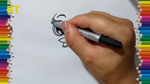 How to draw a baby bird cute and easy - Bird cartoon drawing easy смотреть онлайн