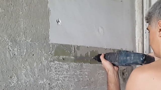 Очистка старой краски. Очень легко удалить краску до бетона. Снять старую краску. смотреть онлайн