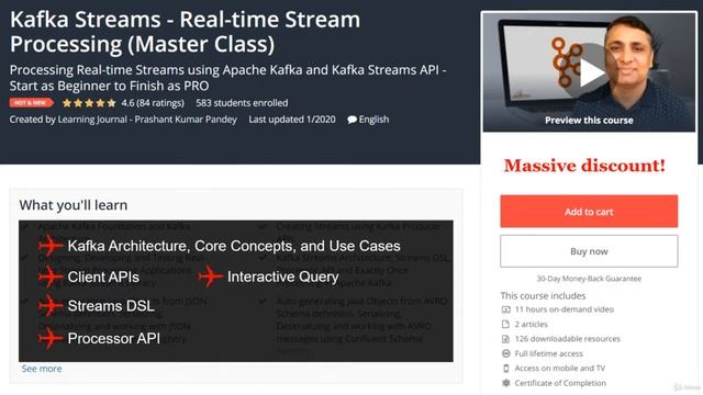 Apache Kafka - Real-time Stream Processing (Master Class) - learn Apache Kafka смотреть онлайн