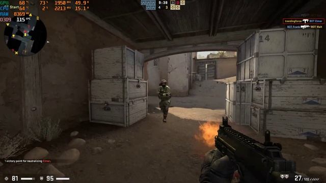 Acer Aspire 7 RTX 3050 Gaming Test: CS GO Gameplay 60W TGP