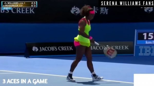 Serena Williams Firing Aces In One Game | SERENA WILLIAMS FANS