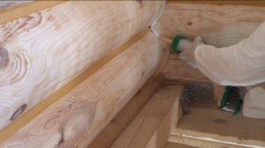 Шовный герметик бревенчатый сруб