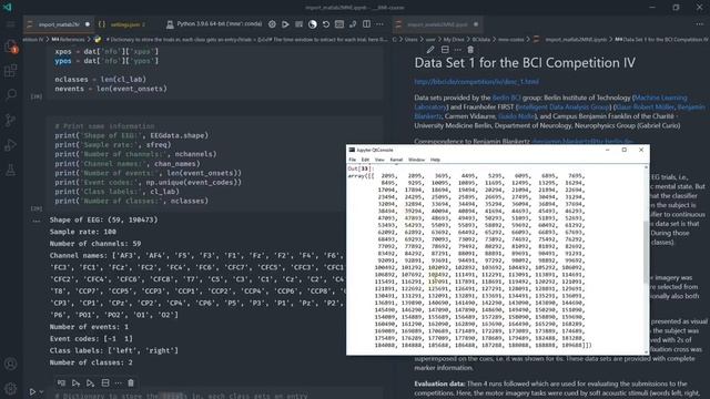 Importing the BCI Competition IV dataset into MNE-Python смотреть онлайн