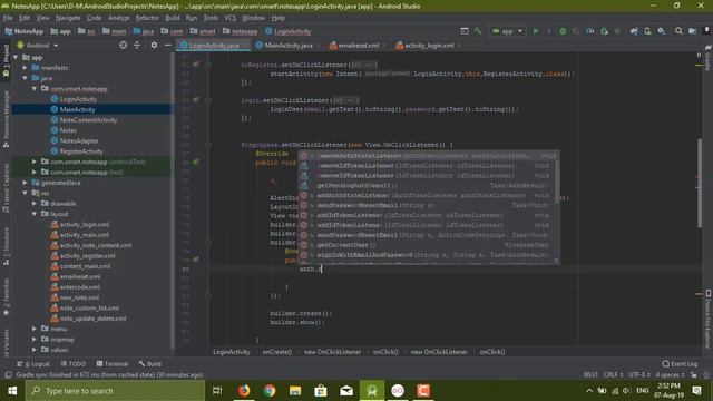 Android Studio 43 - Notes App with Firebase Part 7 - Send Reset Password Link смотреть онлайн
