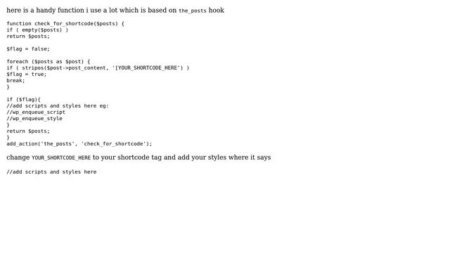 Wordpress: append stylesheet via shortcode (3 Solutions!!) смотреть онлайн