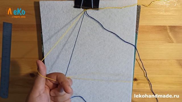 Фенечка из ниток/ Схема плетения/ Мастер-класс/ Браслет дружбы смотреть онлайн