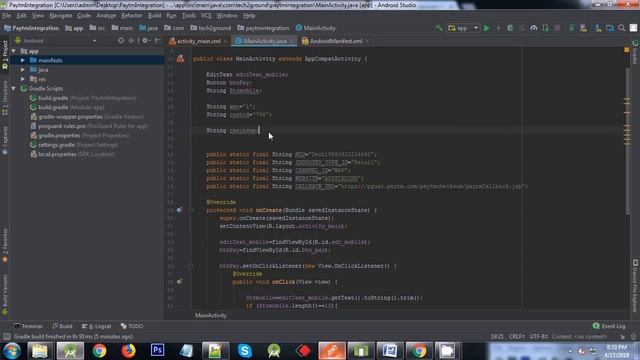 Android Paytm Payment Gateway Integration with Backend Server Part 2 [Hindi] 2018 смотреть онлайн