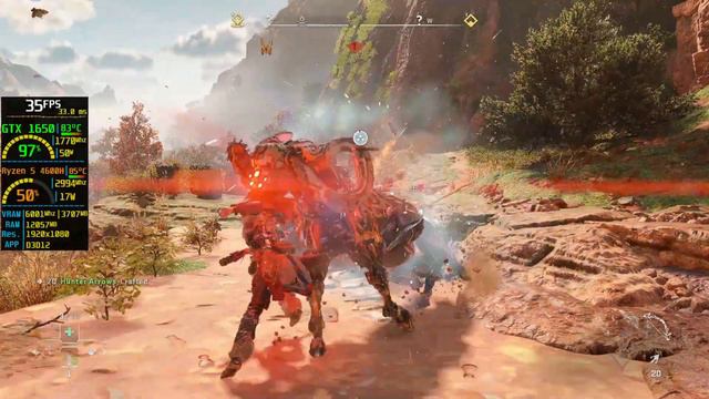 Horizon Forbidden West - Chainscrape area performance testing - GTX 1650 Laptop | 16GB RAM, 1080P смотреть онлайн