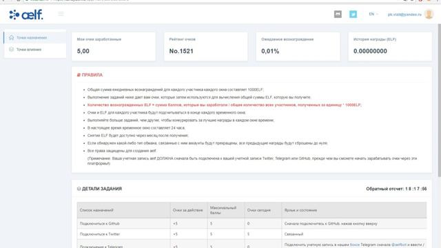 ICO Халявные токены Присоединяйтесь к Airdrop и заработайте монеты ELF за простые задания смотреть онлайн