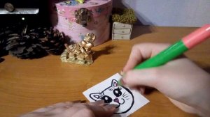 Как легко сделать брелок из картона и бумаги)))