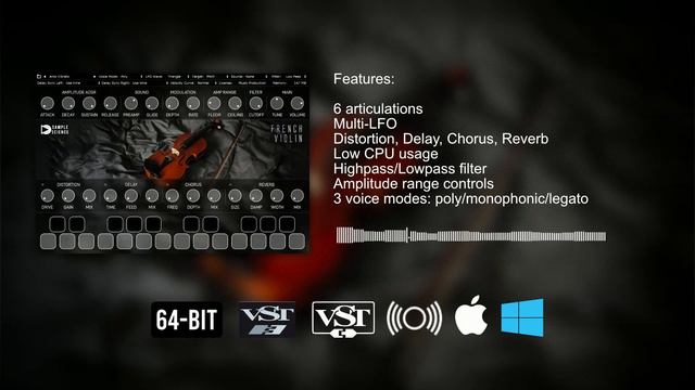 French Violin v2 VST VST3 AU plugin