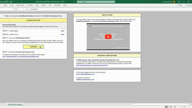 HOW TO: activate a Single-User licensed spreadsheet смотреть онлайн