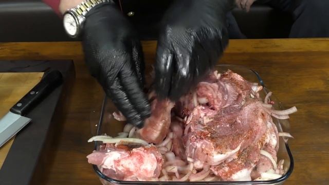 Рецепт вкусного шашлыка. Готовим дома в духовке. Запретили жарить шашлык на улице? Новый год. смотреть онлайн