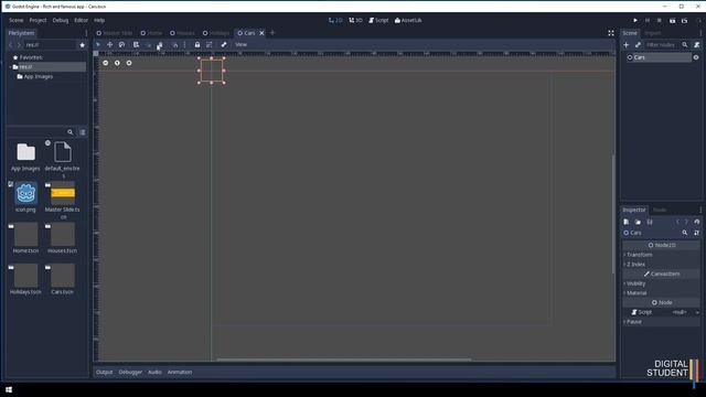 5. Setting up the remaining scenes in Godot and linking scenes - Digital Student Online School смотреть онлайн