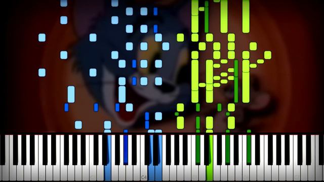 Tom and Jerry - Intro 【Opening, OST, Theme Song】 Piano Tutorial (Sheet Music + midi) Synthesia cove смотреть онлайн