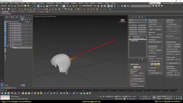 Ornatrix для Maya/3dsMax. Как использовать разные слои и группы? смотреть онлайн