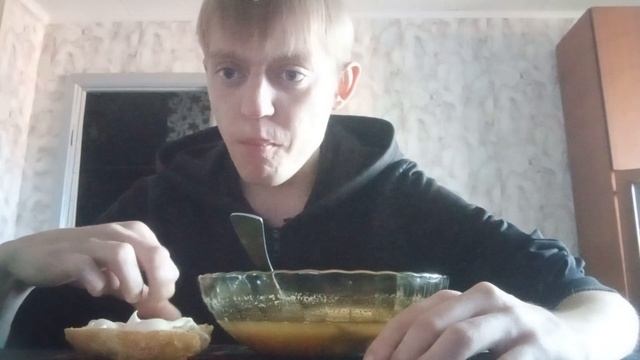 Мукбанг Суп гороховый моё первое видео