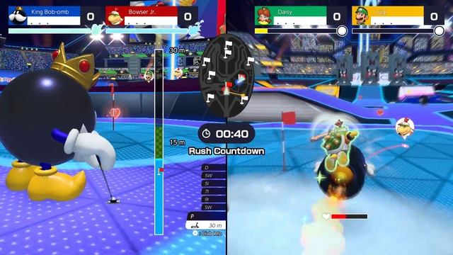 Mario Golf Super Rush - Battle Golf (All Courses, 2 Players) смотреть онлайн