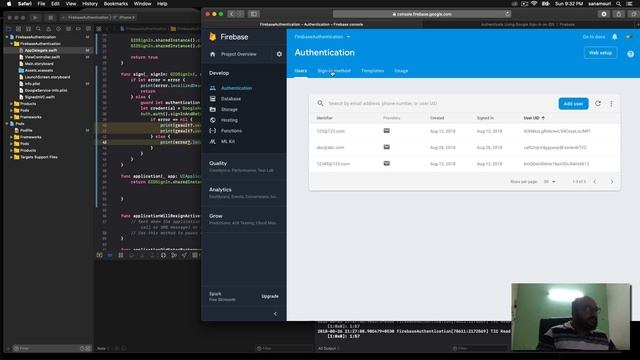 iOS Swift 4.2 Firebase Authentication using Google Signin смотреть онлайн