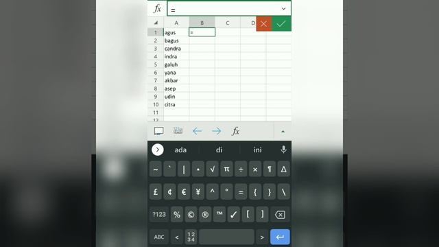 Cara menggunakan rumus Upper di Microsoft Excel Android смотреть онлайн