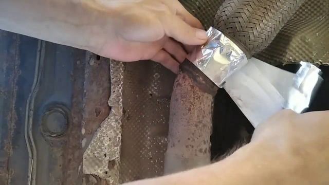 Временный ремонт глушителя. смотреть онлайн