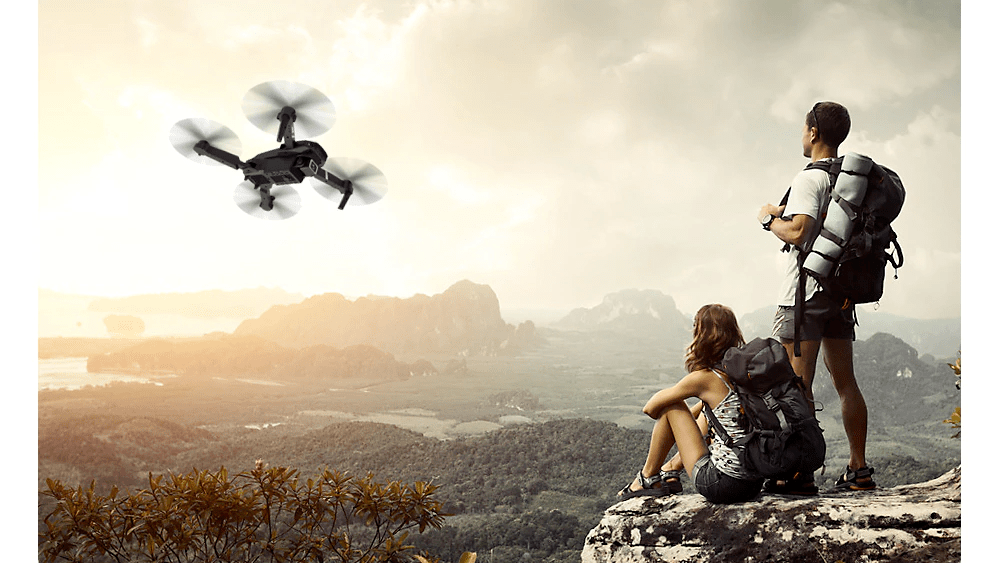 Квадрокоптер E88 Pro WIFI FPV Drone с широкоугольным HD 4K 1080P Камера Высота Удержания RC смотреть онлайн