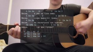 Как играть песню «Весна» Виктора Цоя | Разбор на гитары | Группа Кино