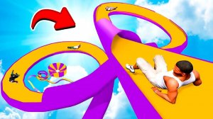 САМЫЙ ОПАСНЫЙ СПУСК СО СКОЛЬЗКОЙ ГОРКИ в АКВАПАРКЕ в ГТА 5 МОДЫ! ОБЗОР МОДА в GTA 5 ВИДЕО