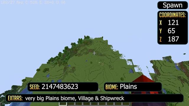 Huge Plains Seed Minecraft ✨ Minecraft 1.17 ✨ErikOnHisPeriod смотреть онлайн