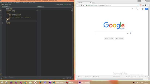 Live edit html, css in PhpStorm смотреть онлайн