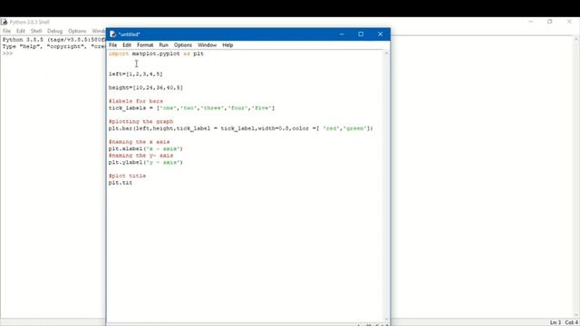Bar Graph and Line Graph in Python | MATPLOTLIB | DATA VISUALIZATION | смотреть онлайн