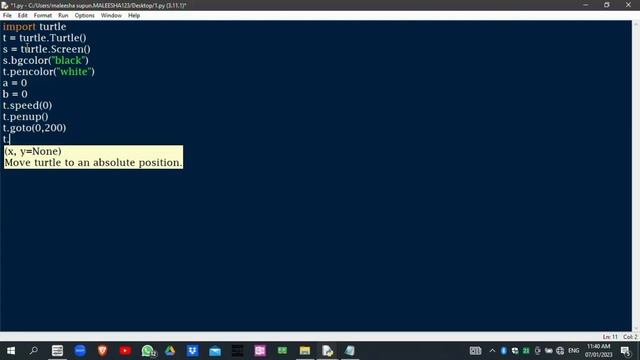 Python Turtle Graphics- Beginner to Advance. смотреть онлайн